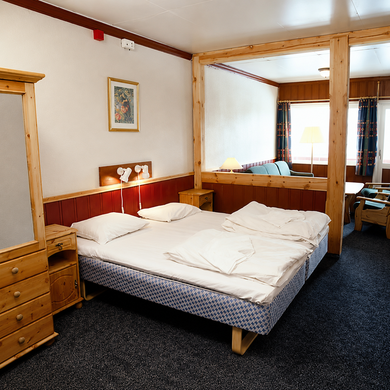 Familierom med flere senger på Lia Fjellhotell